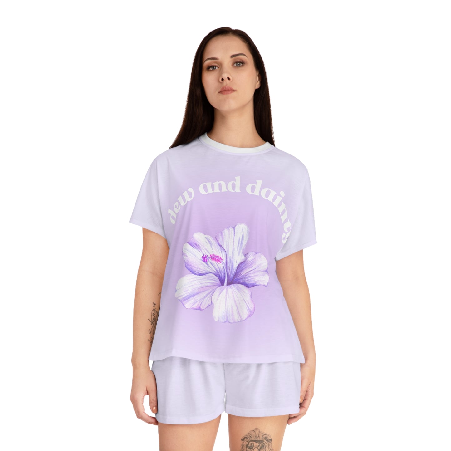 Hibiscus Short Pajama Set