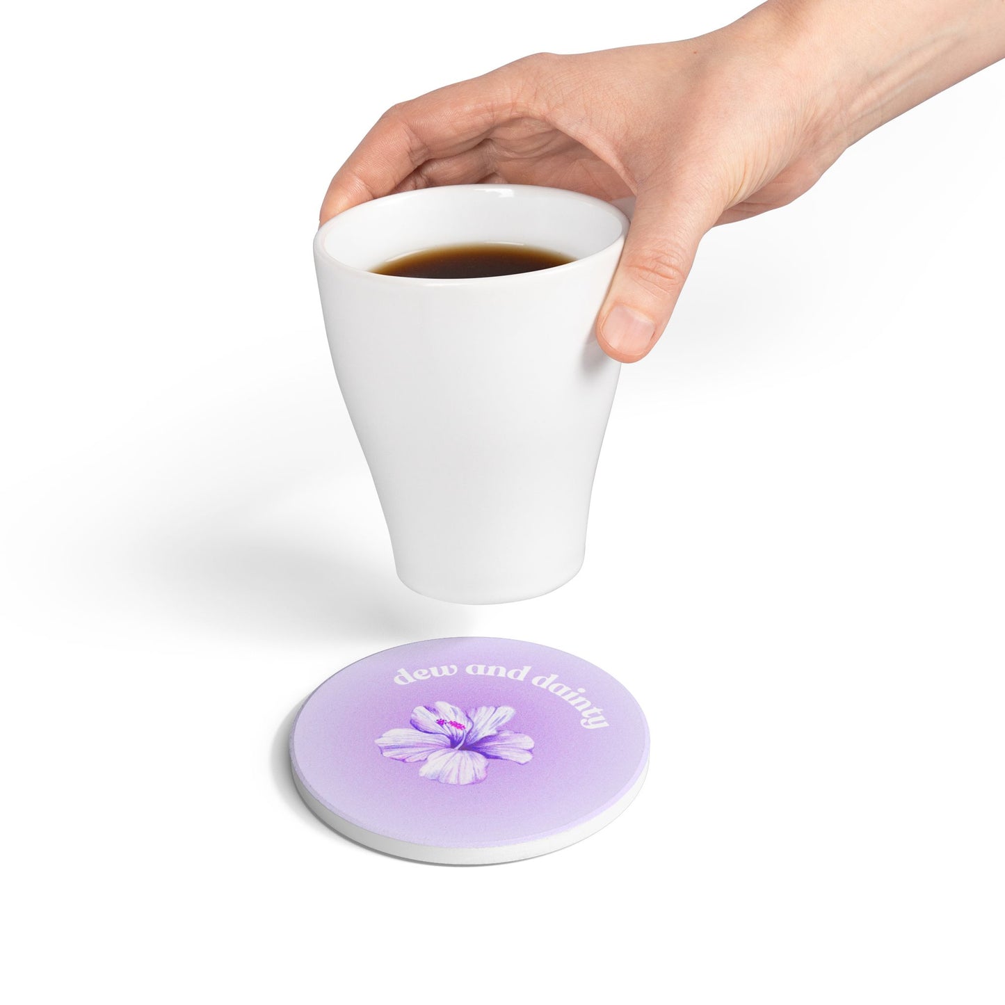 Hibiscus Mist Round Coaster