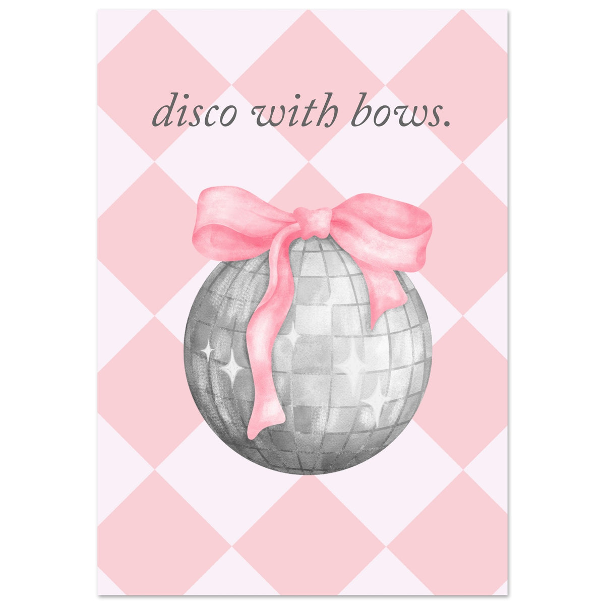 Disco with Bows Poster