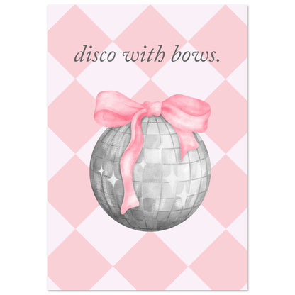 Disco with Bows Poster